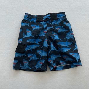 CAT & Jack Boys Shark Swim Trunks SIze XS